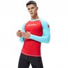 Men's long sleeve rash guard surfing shirt by TAUWELL