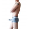 WangJiang Nylon Mesh Boxer Shorts with Cock Sock