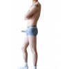 WangJiang Nylon Mesh Boxer Shorts with Cock Sock