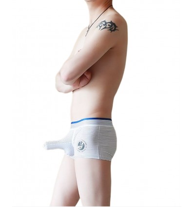 WangJiang Nylon Mesh Boxer Shorts with Cock Sock