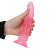 Прозорий Фалоімітатор на присосці Summer Vibe рожевий 20.2 см